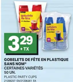 L'Intermarché GOBELETS DE FÊTE EN PLASTIQUE | PLASTIC PARTY CUPS, 50 UN offer