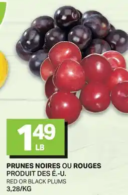 L'Intermarché PRUNES NOIRES OU ROUGES | RED OR BLACK PLUMS offer