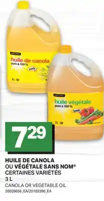 L'Intermarché HUILE DE CANOLA OUOU VÉGÉTALE | CANOLA OR VEGETABLE OIL offer