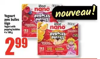 Bonanza Yogourt avec bulles iögo offer