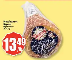 Bonanza Prosciutto sec Negroni offer
