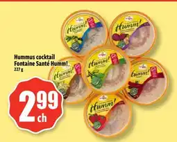 Bonanza Hummus cocktail Fontaine Santé Humm! offer