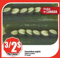 Bonanza English cucumbers offer