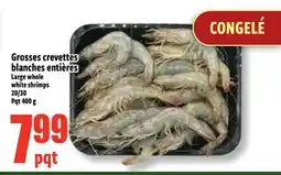 Bonanza Large whole white shrimps offer
