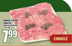 Bonanza Agneau tranché importé offer