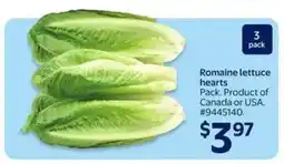 Walmart Romaine Lettuce Hearts offer