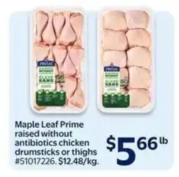 Walmart Maple Leaf Prime Chicken offer