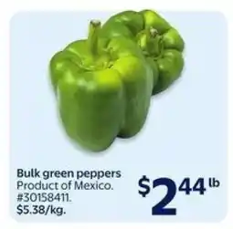 Walmart Bulk Green Peppers offer