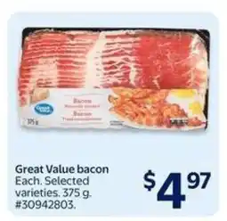 Walmart Great Value Bacon offer