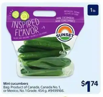 Walmart MINI CUCUMBERS offer