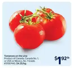 Walmart TOMATOES ON THE VINE offer