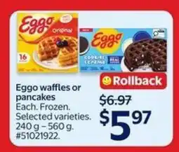 Walmart Eggo Waffles or Pancakes offer