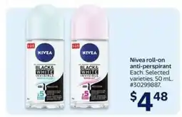 Walmart Nivea roll-on anti-perspirant offer