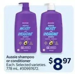 Walmart Aussie Shampoo or Conditioner offer