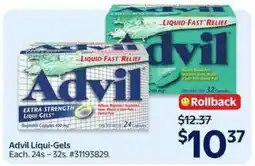 Walmart Advil Liqui-Gels offer