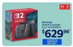 Walmart Nintendo Switch 2 Console offer