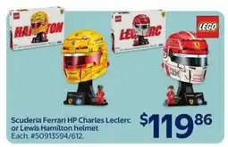 Walmart Scuderia Ferrari HP Charles Leclerc or Lewis Hamilton helmet offer