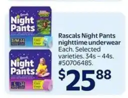 Walmart Rascals Night Pants offer