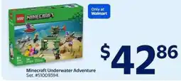 Walmart Minecraft Underwater Adventure Set offer