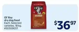 Walmart Ol' Roy Dry Dog Food offer