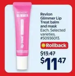 Walmart Revlon Glimmer Lip Treat offer