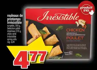 Super C ROULEAUX DE PRINTEMPS IRRÉSISTIBLE offer