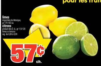 Super C limes ou citrons offer