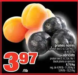 Super C prunes noires ou abricots offer
