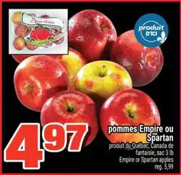 Super C pommes Empire ou Spartan offer