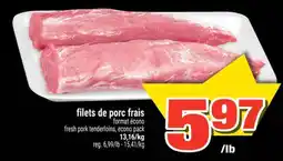 Super C FILETS DE PORC FRAIS offer
