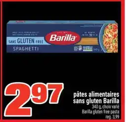 Super C pâtes alimentaires sans gluten Barilla offer