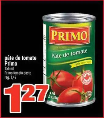 Super C PÂTE DE TOMATE PRIMO offer