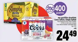 Super C Coors Seltzer, Simply Spiked offer