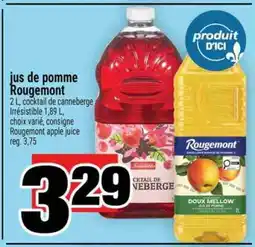 Super C JUS DE POMME ROUGEMONT offer