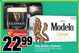 Super C bière Modelo, Guinness offer