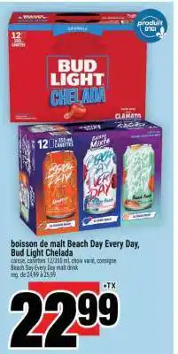 Super C boisson de malt Beach Day Every Day, Bud Light Chelada offer