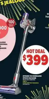Real Canadian Superstore DYSON V8 CORDLESS STICK VACUUM offer