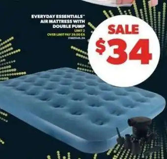 Everyday Essentials Air Mattress with Double Pump