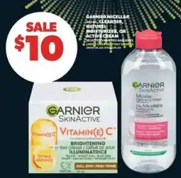 Real Canadian Superstore Garnier Micellar or Vitamin C Cream offer