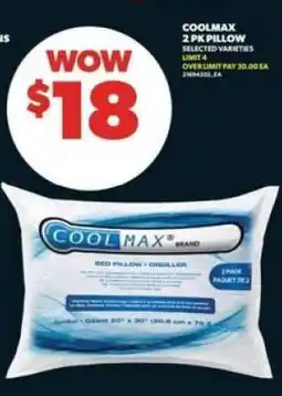 Real Canadian Superstore Coolmax 2 PK Pillow offer