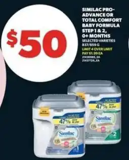 Real Canadian Superstore Similac Pro-Advance or Total Comfort Baby Formula offer