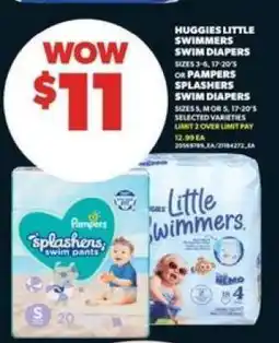 Real Canadian Superstore Huggies Little Swimmers or Pampers Splashers Swim Diapers offer