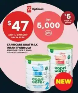 Real Canadian Superstore Capricare Goat Milk Infant Formula offer