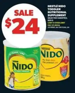 Real Canadian Superstore Nestlé Nido Toddler Nutritional Supplement offer