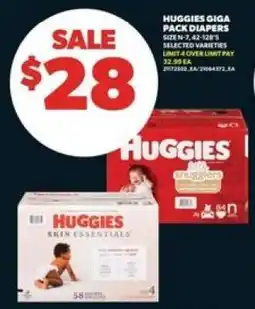 Real Canadian Superstore Huggies Giga Pack Diapers offer