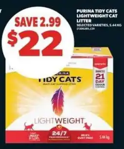 Real Canadian Superstore PURINA Tidy Cats Lightweight Cat Litter offer