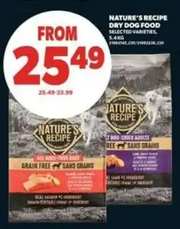 Real Canadian Superstore Nature's Recipe Dry Dog Food offer