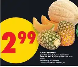 No Frills CANTALOUPE or PINEAPPLE offer