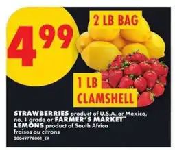 No Frills STRAWBERRIES or LEMONS offer