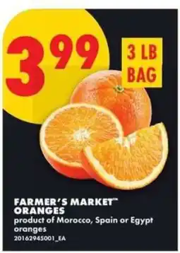 No Frills FARMER’S MARKET ORANGES offer